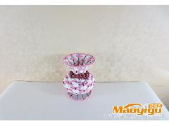 工藝花珠花瓶 創(chuàng)意八字花紋，點亮家居藝術(shù)的精品擺件